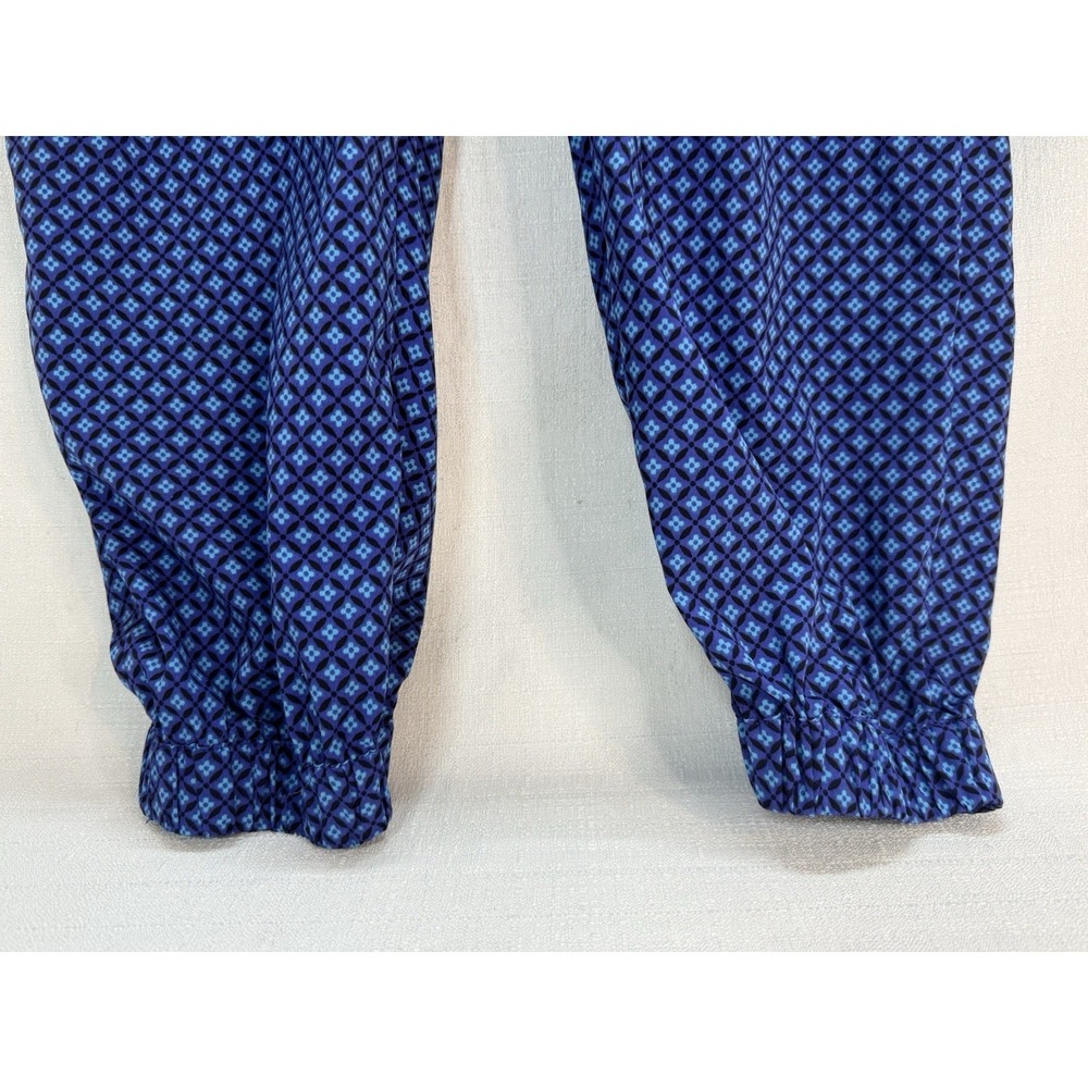 Women's Size Large Aerie Blue Purple Patterned Lightweight Jogger Pants - Picture 7 of 7